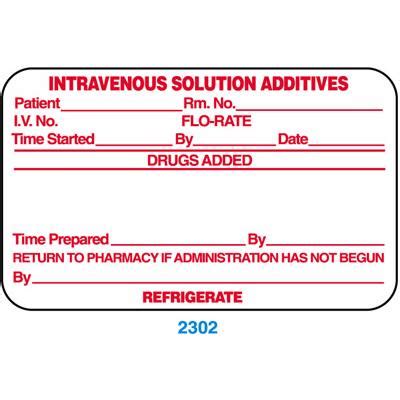 iv medication labeling requirements